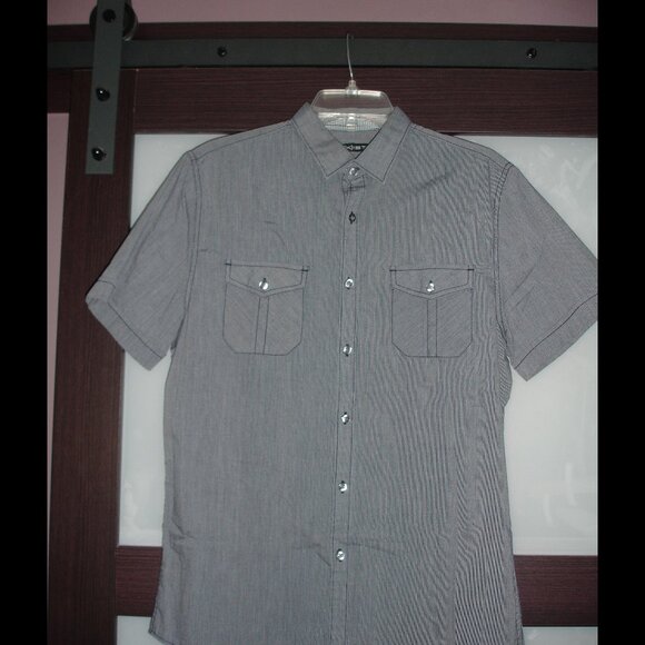 Axist Formal Short Sleeve Mens Shirt Medium - Picture 1 of 4